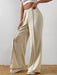 Elastic Waist Wide Leg Pants