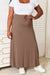 Double Take Full Size Soft Rayon Drawstring Waist Maxi Skirt