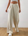 Elastic Waist Wide Leg Pants